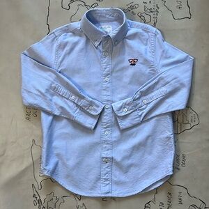 Jcrew crewcuts light blue oxford button downed shirt size 6-7 yr old